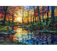 Puzzle 200 Pieces Adultes Jungle Coucher Soleil 35 x 25 cm Puzzle Adulte Jeu éducatif défi Jouet Puzzle Impossible 200 Pièces Puzzles