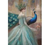 Puzzle 200 Pièces Adultes Palais de la Princesse Paon 35x25cm 200 Pièces Puzzles pour Adultes Jeu éducatif défi Jouet, Puzzle Impossible pour Toute la Famille