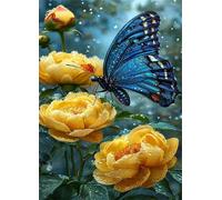 Puzzle 200 Pièces Adultes Papillon Rose Jaune Puzzles Classique Divertissement Créatif Jouets de Jeu Stimulants Puzzle 200 Pieces 35x25 cm