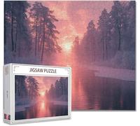 Puzzle 200 Pieces Adultes Paysage Jigsaw Puzzles Classiques Impossible Qualité SupéRieure Bois Panorama Art, Stimulent La Logique et La Concentration avec Une IdéE Cadeau Homme et Femme 35x25cm I-12
