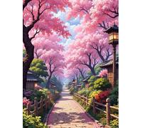 Puzzle 200 Pièces Adultes Rues de Spring City, 200 pièces Puzzles pour Adultes Jeu éducatif Jouets Défi, Décoration de la Maison, Cadeaux de Vacances