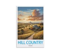 Puzzle 200 pièces, Collines du Texas, 200 pièces en Carton épais et résistant, Assemblage précis, à partir de 14 Ans, Jeu Familial, 35 x 25 cm