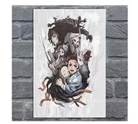Puzzle 200 pièces Demon Slayer Poster Kimetsu No Yaiba Tanjirou Nezuko Anime Poster Bois pour Adultes Enfants Jeux Jouet Éducatif Hx31Zs 35x25CM