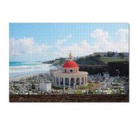 Puzzle 200 pièces du Vieux San Juan, Porto Rico, œuvre d'art, Souvenir de Voyage, 35 x 25 cm