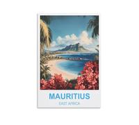 Puzzle 200 pièces Île Maurice Afrique de l'est - Jeu de Puzzle 200 pièces pour Adultes, Enfants et Adolescents - Grandes familles - 35 x 25 cm