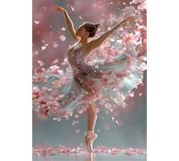 Puzzle 200 Pièces Jeux éducatif Défi Jouets Fleurs Danseuse Puzzles Classiques Puzzle DIY Cadeaux de l'art de la Décoration Moderne