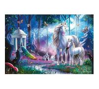 Puzzle 200 pièces : Jument licorne avec poulain