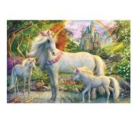 Puzzle 200 pièces : La licorne et ses poulains