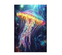 Puzzle 200 Pieces Méduse Puzzle Rêve 200 Pièces Grand Adultes Difficile Jigsaw en Bois avec Boîte Cadeau, Challenge Impossible Créatif Jeu pour Adulte, Decoration Maison, Cadeau Femme 35x25cm D-827