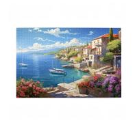 Puzzle 200 Pieces Océan Puzzle Paysage 200 Pièces Grand Adultes Difficile Jigsaw en Bois avec Boîte Cadeau, Challenge Impossible Créatif Jeu pour Adulte, Decoration Maison, Cadeau Femme 35x25cm D-540