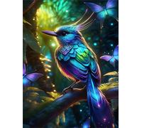 Puzzle 200 pièces Oiseaux de la Jungle Papillons Puzzles pour Adultes Jeux d'activités Familiales,Puzzle à Faire Soi-même pour Décoration Murale de la Maison