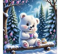 Puzzle 200 pièces,Ours de Winter Grove Puzzles pour Adultes,Jeux éducatifs,Puzzles Artistiques à Faire Soi-Même idéal pour la Décoration Intérieure et Les Cadeaux