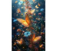 Puzzle 200 Pieces Papillon Marguerite, Jeux éducatif Défi Jouets Puzzles Classiques, Parfaitement Emboîtable Lettres au Dos, pour Vous Faciliter Le Travail pour Hommes Femmes Plus âgés 35 x 25 cm