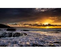 Puzzle 200 pièces pour Adultes et Enfants à partir de 10 Ans, Mer, Angleterre, Pays de Galles, Baie de Dunraven 35 x 25 cm