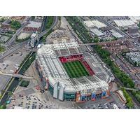 Puzzle 200 pièces pour adultes et enfants | Angleterre Old Trafford, stade de Manchester United vu du ciel | 70 x 50 cm. Jouets de divertissement à faire soi-même pour adultes et enfants (35 x 25 cm).
