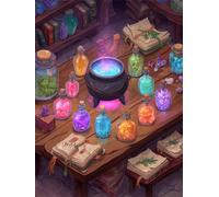 Puzzle 200 Pièces pour Adultes, Potions Magiques Puzzle Adulte 200 pièces, Jeu de Création et Logique, Activité Détente, Idée Cadeau Adulte Décoration Intérieure