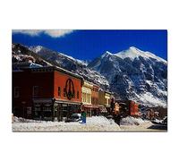 Puzzle 200 pièces, Ville de Telluride, Colorado, États-Unis, Amérique, Jeu, œuvre d'art, Souvenir de Voyage, 35 x 25 cm
