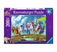 Puzzle 200 pieces XXL - La magie de l Ecole des licornes Bleu