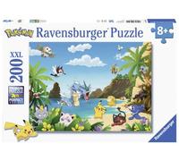 Puzzle 200 pièces XXL - Ravensburger - Attrapez-les tous ! - Pokémon - Dessins animés et BD - Garantie 2 ans bleu TU