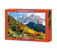 Castorland Church of St. Magdalena, Dolomites 2000 pcs Jeu de puzzle 2000 pièce(s) Paysage