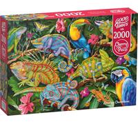 Puzzle 2000 pièces : Caméléons étonnants
