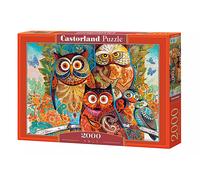 Castorland Puzzle David Galchutt – Hiboux – 2000 pièces – Multicolore