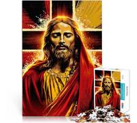 Puzzle 2000 pièces Adulte Jésus-Christ Fait de Papier,Convient aux 14 Ans et Plus Analyse et logique Cadeaux du Père Noël Secret。Taille:70x100cm/27.5x39.3pouce