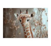 Puzzle 2000 Pièces Adultes, 99.5x70.5cm Puzzle Girafe pour Adulte, Puzzles Bois avec Boite, Jeu de Puzzles Classiques Animaux pour Toute la Famille, pour Décoration Maison, Idee Cadeau Femme, -8523