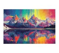 Puzzle 2000 Pièces Adultes, 99.5x70.5cm Puzzle Paysage pour Adulte, Puzzles Bois avec Boite, Jeu de Puzzles Classiques Aurore pour Toute la Famille, pour Décoration Maison, Idee Cadeau Femme, -8855