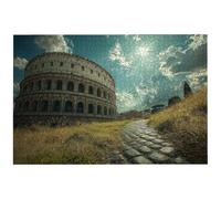 Puzzle 2000 Pièces Adultes, 99.5x70.5cm Puzzle Rome pour Adulte, Puzzles Bois avec Boite, Jeu de Puzzles Classiques Paysage pour Toute la Famille, pour Décoration Maison, Idee Cadeau Femme, -7103