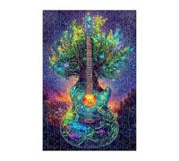 Puzzle 2000 Pièces Adultes Arbre Guitare 100x70 cm Jeu Éducatif Jeu de Création et Logique Concentration, Cadeau Garcon et Fille, Puzzle Adulte 2000 Pièces