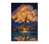 Puzzle 2000 Pièces Adultes Arbre Lac 100x70 cm Jeu Éducatif Jeu de Création et Logique Concentration, Cadeau Garcon et Fille, Puzzle Adulte 2000 Pièces