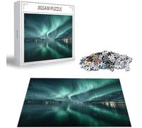 Puzzle 2000 Pièces Adultes Aurore, Puzzles pour Adultes de Qualité Supérieure, Montagne Puzzles Classiques, DIY Jeu D'Intelligence De l'art de la Décoration Moderne Maison Jeu Cadeaux de Noël B-2354