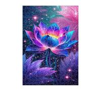 Puzzle 2000 Pièces Adultes Bleu Fleurs 100x70 cm Jeu Éducatif Impossible Difficile comme Cadeau et Décoration Murale Puzzle Adulte 2000 Pieces