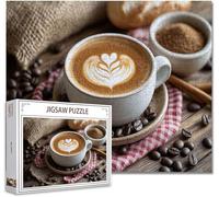 Puzzle 2000 Pieces Adultes café Jigsaw Puzzles Classiques Impossible Qualité SupéRieure Bois Panorama Art, Stimulent La Logique et La Concentration avec Une IdéE Cadeau Homme et Femme 70.5X99.5cm Q-8