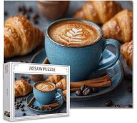 Puzzle 2000 Pieces Adultes café Jigsaw Puzzles Classiques Impossible Qualité SupéRieure Bois Panorama Art, Stimulent La Logique et La Concentration avec Une IdéE Cadeau Homme et Femme 70.5X99.5cm O-1