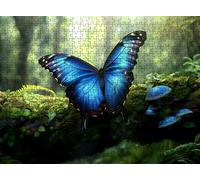 Puzzle 2000 Pieces Adultes, Challenge Casse-Tête Difficile, Format 99 x 70 cm, Puzzle Bois Coloré pour Détente, Jeu de Société Famille, Impossible Classique Jigsaw Puzzles forêt Papillon f0-854