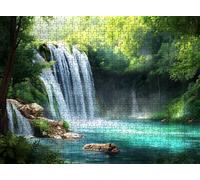 Puzzle 2000 Pieces Adultes, Challenge Casse-Tête Difficile, Format 99 x 70 cm, Puzzle Bois Coloré pour Détente, Jeu de Société Famille, Impossible Classique Jigsaw Puzzles Automne forêt f0-824