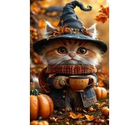 Puzzle 2000 Pièces Adultes, Chat d'automne, 100x70 cm Jeux Educatifs Favorisant la Concentration Jeu de Création et Logique Cadeau Garcon et Fille, Puzzle 2000 Pieces