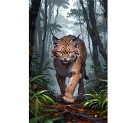 Puzzle 2000 Pieces Adultes Chat Jungle, Puzzle Impossible Difficile et Stimulant Parfait pour Les Amateurs de Puzzles Cadeau Stimulant pour Hommes Femmes Plus âgés 100 x 70 cm