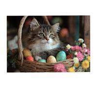 Puzzle 2000 Pièces Adultes, Chat Puzzle Adulte avec Une Boîte d'emballage Exquise, Classique Jeux Educatifs pour Activité Familiale, Grand Puzzles en Bois Pâques, Cadeau Tableau Decor Murale -1485