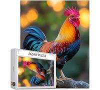 Puzzle 2000 Pièces Adultes, Coq Puzzle Animal Motif Désign, Grand Bois Jigsaw 100x70cm Débutant Fille éducatif Challenge Toy avec Emballage Cadeau for Decoration Chambre Murale, Cadeau Femme, Model712