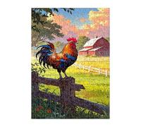 Puzzle 2000 Pièces Adultes Ferme Coq 100x70 cm Jeu Éducatif Jeu de Création et Logique Concentration, Cadeau Garcon et Fille, Puzzle Adulte 2000 Pièces