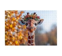Puzzle 2000 Pieces Adultes Girafe Lot de Puzzle Fleur pour Adultes 99x70cm, Colorés, Classique Supérieure éducatif Défi Jouets pour Cadeau Homme Défi Jouets Familial Cadeau Decoration Chambre J-33