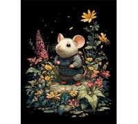 Puzzle 2000 Pièces Adultes Hamster Fleurs, Défis Amusants Parfait pour la Détente Créativité, Puzzle 2000 Pieces 100 x 70 cm