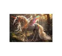 Puzzle 2000 Pieces Adultes Licorne Puzzle 2000 Pieces Bois Aile, Puzzles Classiques Jeux Réflexion pour Toute la Famille Réunie, Puzzles Adulte pour Printemps Decoration Murale 70x100cm LZPT-02749