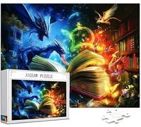 Puzzle 2000 Pièces Adultes, Magie Puzzle Dinosaure Motif Désign, Grand Bois Jigsaw 100x70cm Débutant Fille éducatif Challenge Toy Emballage Cadeau for Decoration Chambre Murale, Cadeau Femme, Model82