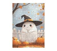 Puzzle 2000 Pièces Adultes Mignon Fantôme Citrouille 100x70 cm Jeu Éducatif Impossible Difficile comme Cadeau et Décoration Murale Puzzle Adulte 2000 Pieces