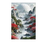 Puzzle 2000 Pièces Adultes Montagne Paysage 100x70 cm Jeu Éducatif Jeu de Création et Logique Concentration, Cadeau Garcon et Fille, Puzzle Adulte 2000 Pièces