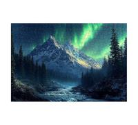 Puzzle 2000 Pièces Adultes Paysage, Puzzle Aurore Pieces, Puzzles Impossible avec Une Boîte d'emballage Exquise, Puzzles en Bois Classiques Jeux Educatifs pour Cadeau Femme, Decoration Maison -1998